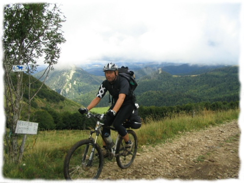 Mountain biking between Monts d'Ardeche and Haut Loire