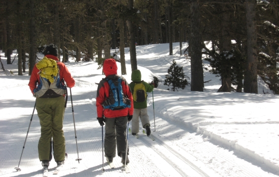 Plaisirs du ski de fond en famille