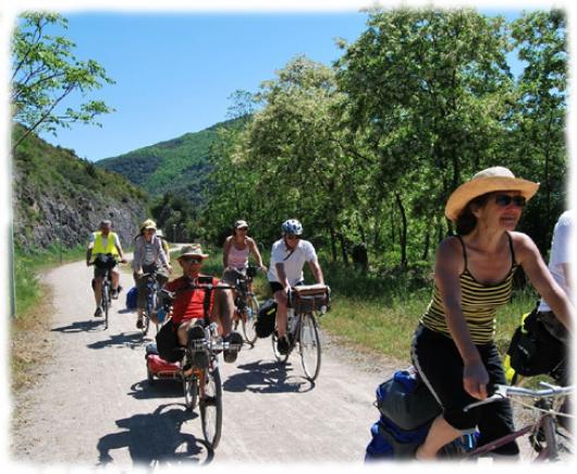 Randonnée à vtt sur la Voie Verte Passa Païs