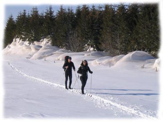 L'Aubrac et ses vastes etendues, paradis du ski de randonnee nordique